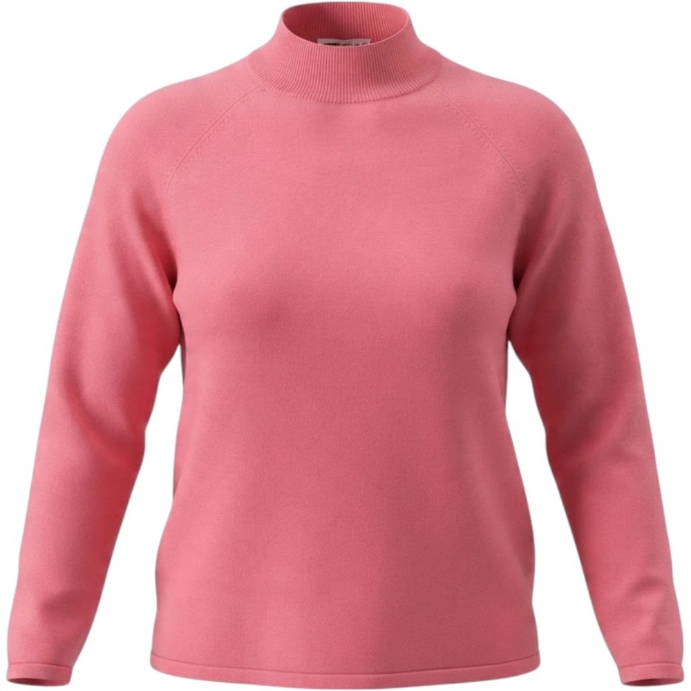 Pendleton Silk Blend Mock Neck Sweater Womens 1X Pink Coral Long Sleeve Top⁠